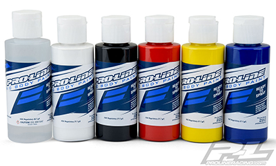 Pro-Line RC Body Paint Primary Color Set (6 Pack)