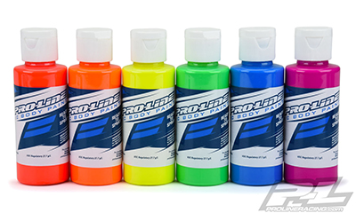 Pro-Line RC Body Paint Fluorescent Color Set (6 Pack)